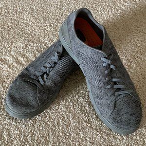 Swims Gray and Orange Sneakers with Minimalist Design